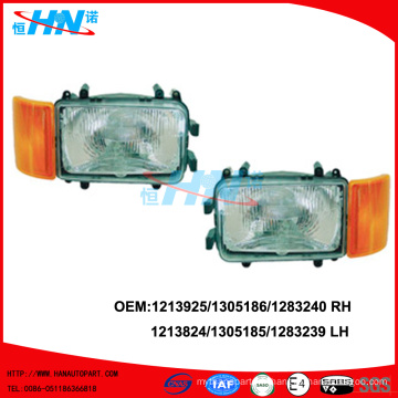 Lampe de tête avec lampe d&#39;angle 1213924/1305185/1283239 LH 1213925/13051861/1283240 RH Pour pièces de camion DAF